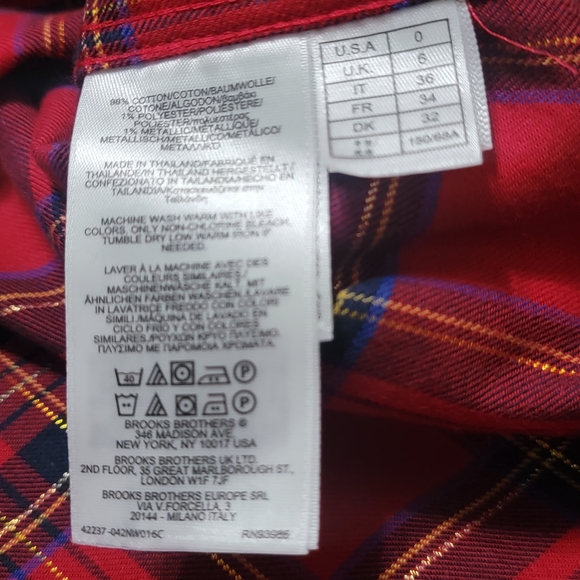 Brooks Brothers Red Fleece Women's Long Sleeve Shirt - Picture 9 of 10